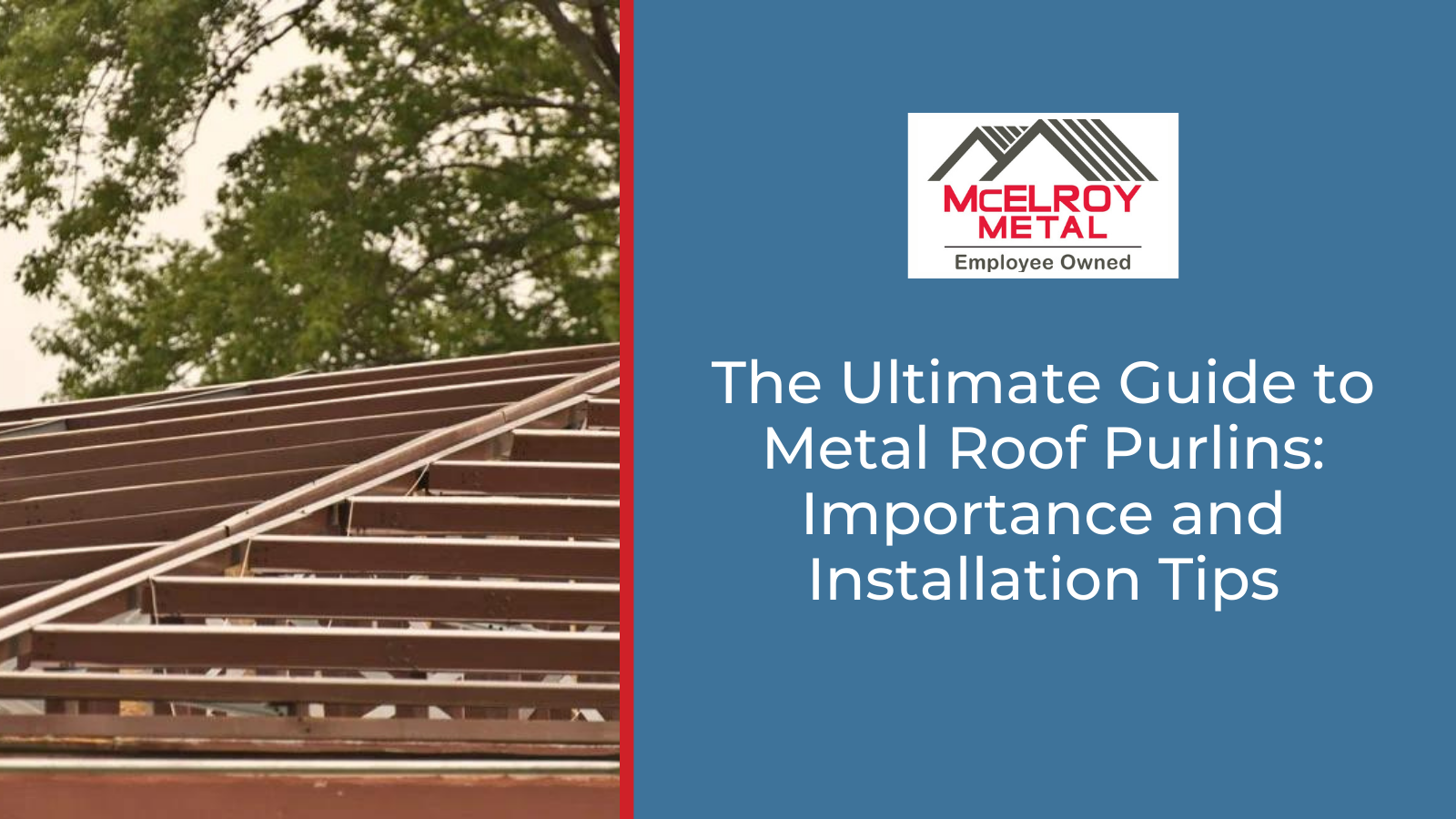 How To Support Roof Purlins blog.mcelroymetal.com